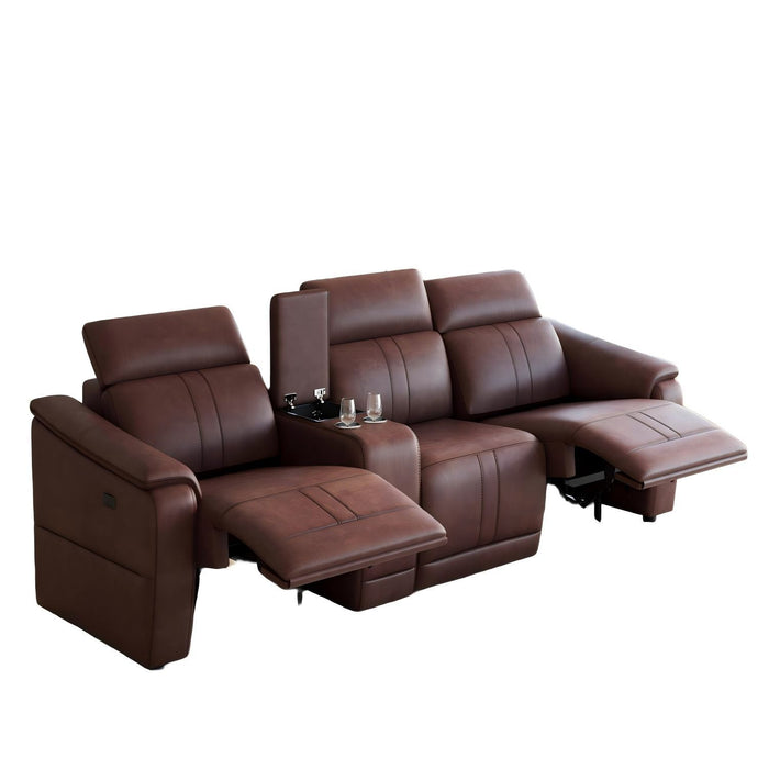 Modular Sofa With Recliners And Cup Holders Sectional Set