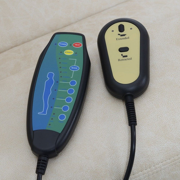 Nairi - Power Recliner With Lift & Heating & Massage - Ivory Leather Aire