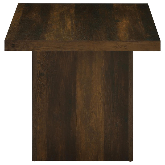 Devar 2-piece Square Coffee and End Table Set Dark Pine