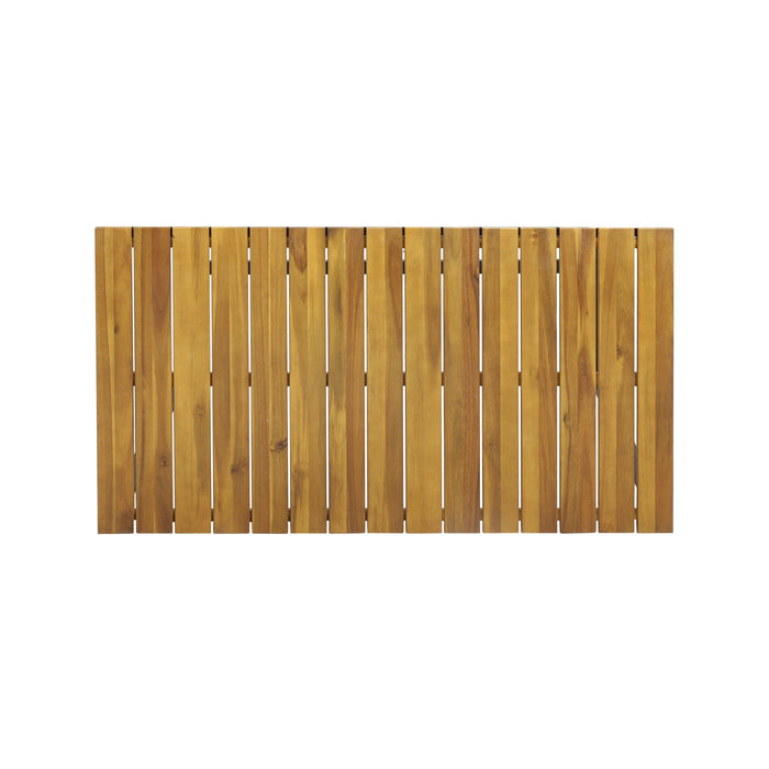 Ernesto - Outdoor Industrial Acacia Wood Bar Table