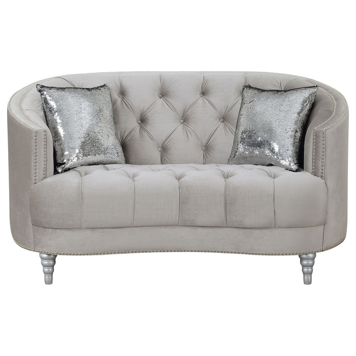 Colby - Loveseat With Tufted Design - Gray