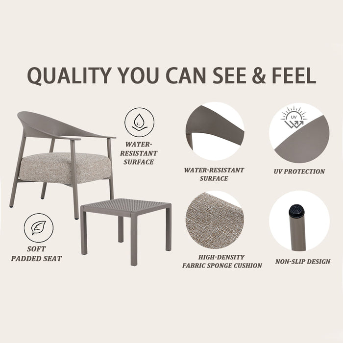 Furniture Set With Seat Cushions, Sturdy And Durable