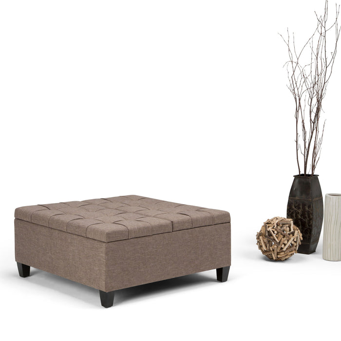 Harrison - Upholstered Coffee Table Storage Ottoman