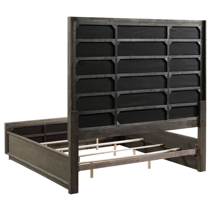 Durango 80-inch Eastern King Panel Bed Taupe Oak