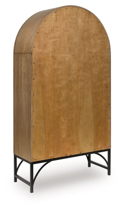 Gwenwich - Accent Cabinet - Natural / Black