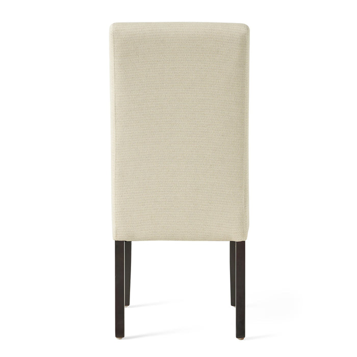 Upholstered Dining Chairs, Modern Fabric Dining Room Chair (Set of 2) - Beige