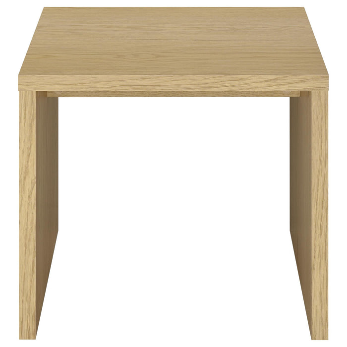 Canoga 2-piece Lift Top Cocktail Coffee Table Set Light Oak