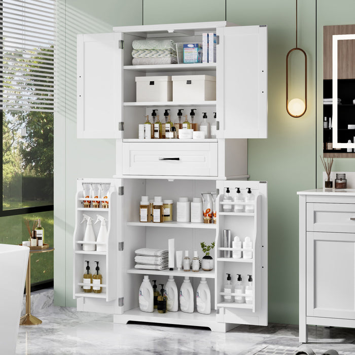 Bathroom Storage Cabinet With Drawer And Adjustable Shelf