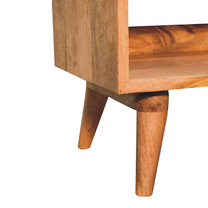 Solid Wood Bench With Upholstered Sea