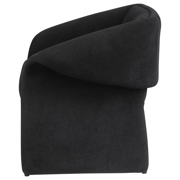 Mcdonald - Upholstered Sloped Arm Accent Chair - Black