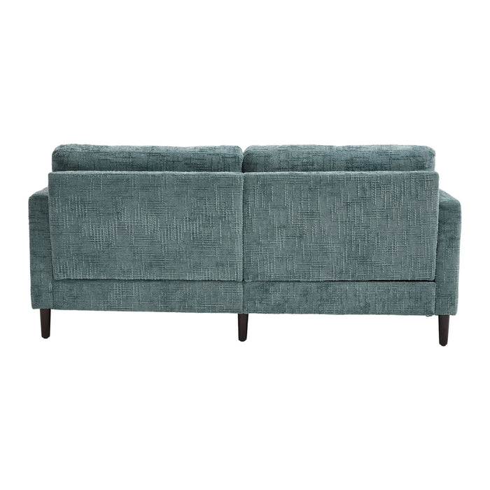 Chenille 2 Seater Sofa With LED Light, USB Charging Port, And Storage Bag