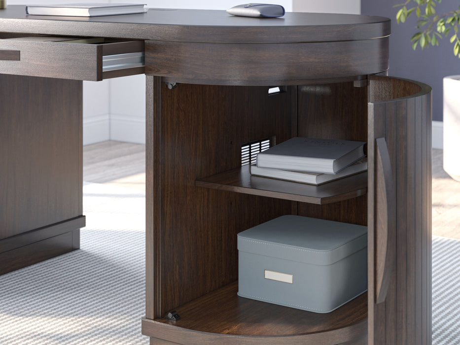 Korestone - Home Office Desk - Warm Brown