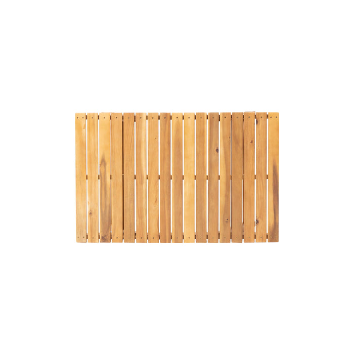 Outdoor Acacia Wood Coffee Table With Open Slat Design