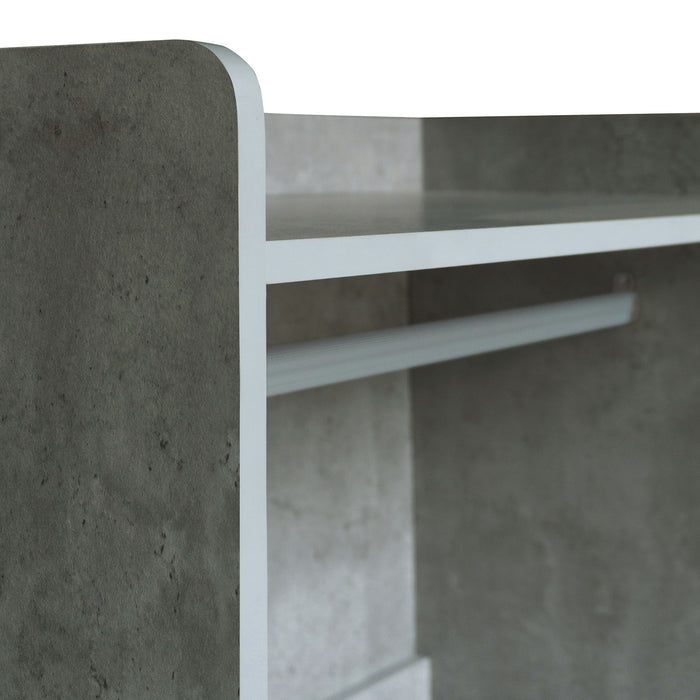 Open Wardrobe Storage For Bedroom