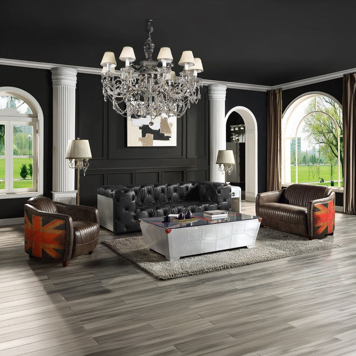 Brancaster - Chair - Antique Slate Top Grain Leather