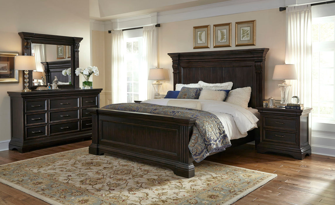 Caldwell - 2 Drawer Nightstand - Deep Brown