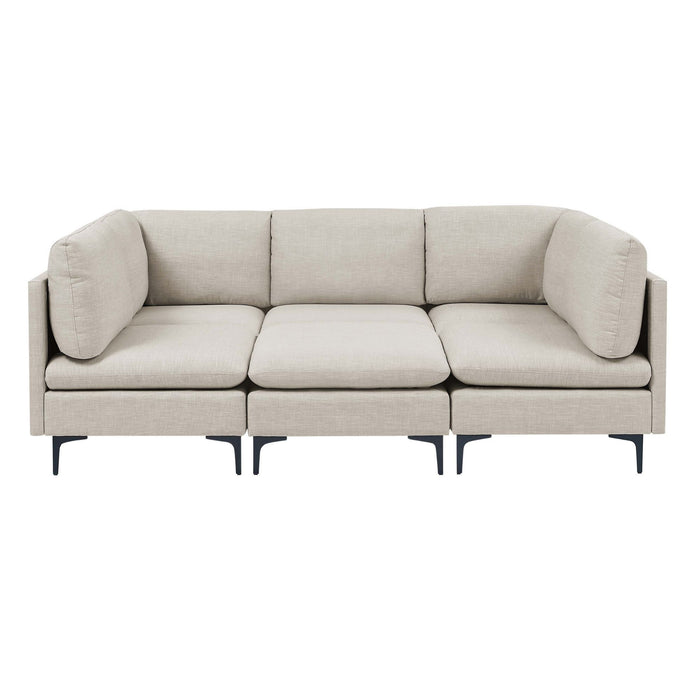 Upholstered Modular Sectional & Tall Legs