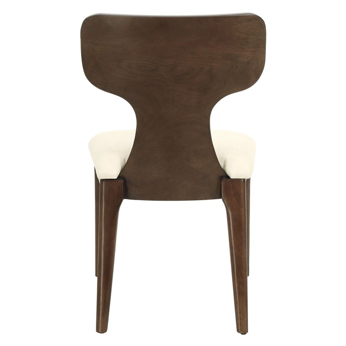 Koen - Side Chair (Set of 2) - Beige / Brown Oak