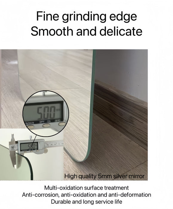 Bathroom Vanity Mirror, Wall Mounted Mirror For Bathroom Anti-Fog Waterproof - Clear