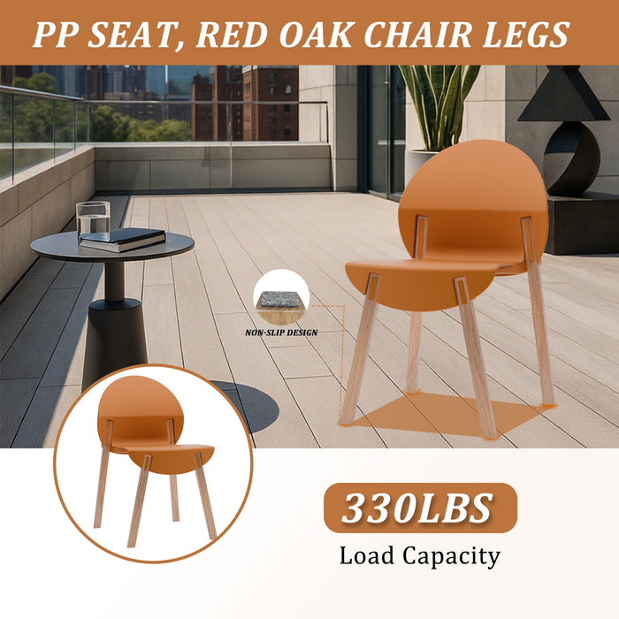 4 Piece Set Of Single Chairs With A Folding Square Table