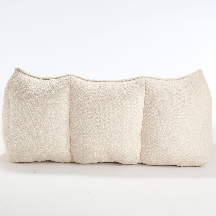 Comfortable Dual Beanbag Chair With High Resilience Foam Core For 2 People