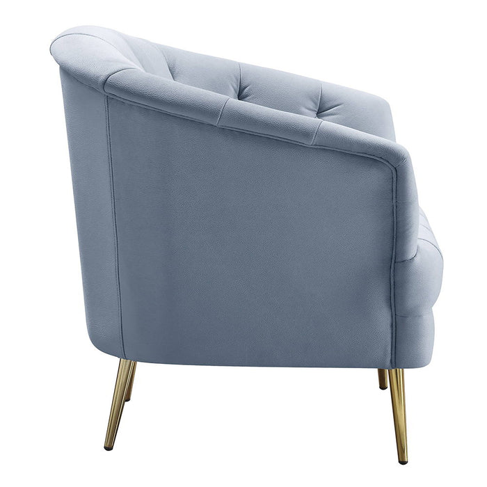 Bayram - Chair - Light Gray Velvet
