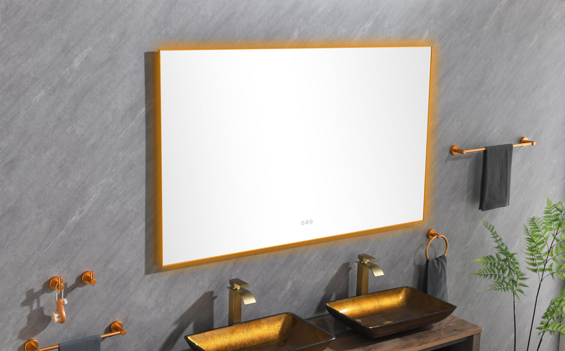 Led Mirror Bathroom Vanity Mirror With Back Light, Wall Mount Memory Large Adjustable Vanity Mirror