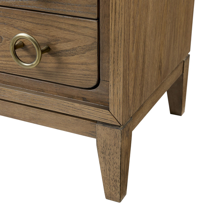 3 Drawer Nightstand With USB - Latte