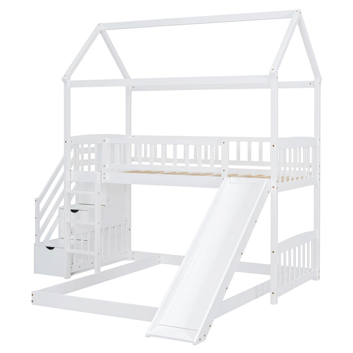 House Bunk Bed With Slide