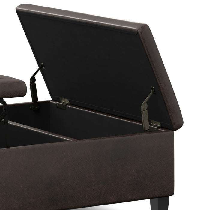 Ellis - Upholstered Coffee Table Storage Ottoman