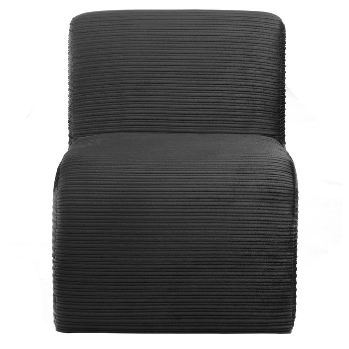 Winne - Curved Armless Accent Chair