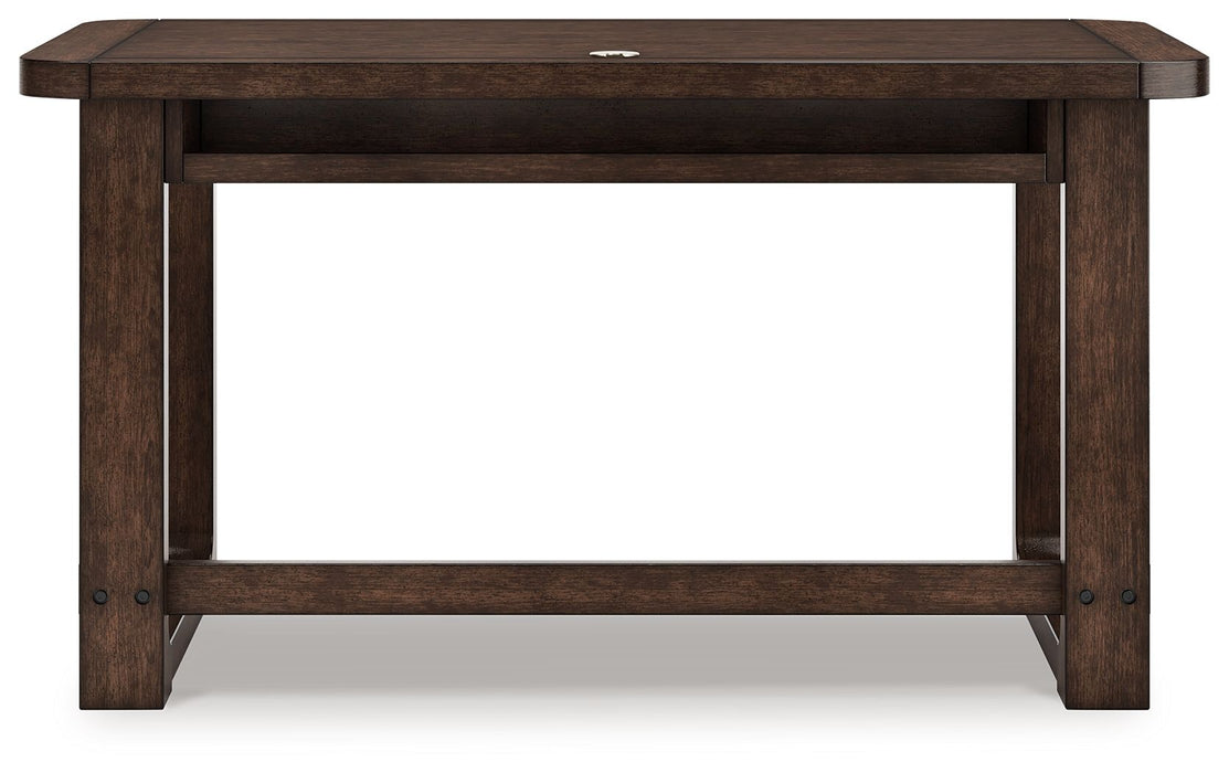 Breckington - Home Office Desk - Dark Brown
