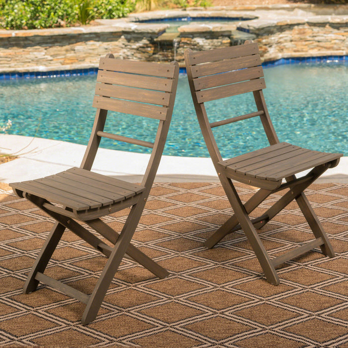Positano - 4 Piece Foldable Chair - Gray