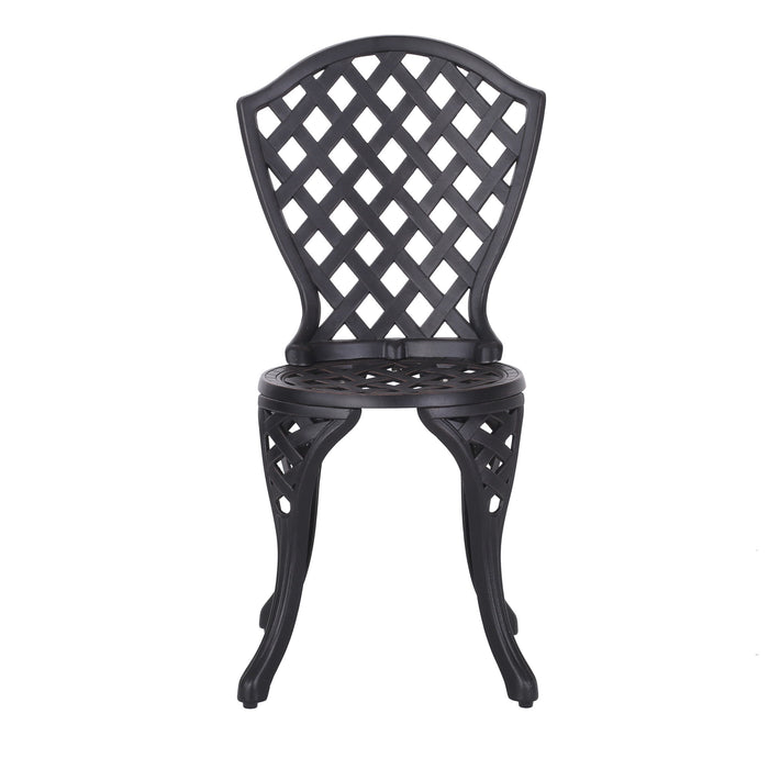 Bono Metal Bistro Set - Black