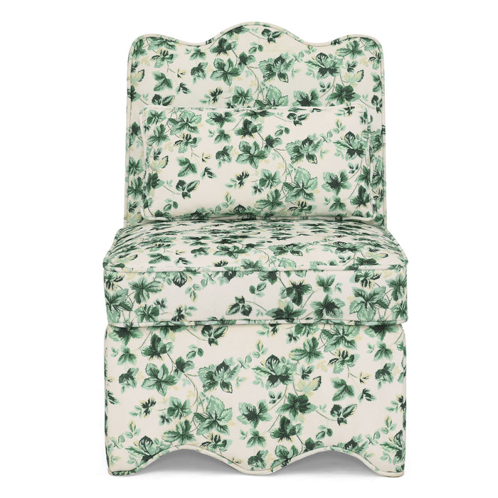 Stylish Flannel Dining Chair With Soft Cushion And Backrest