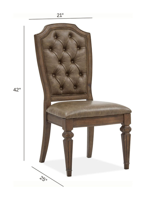 Durango - Wood Dining Side Chair With Upholstered Seat and Back (Set of 2) - Willadeene Brown