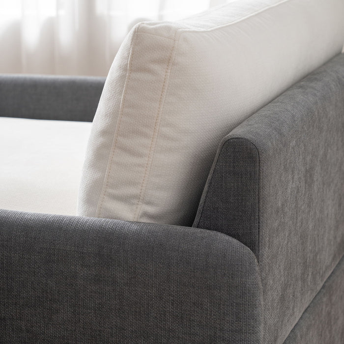 Oversized Single Sofa Chair Wide And Deep Seat, Modern Upholstered Comfy Blocking Couch Lounge With Pillows