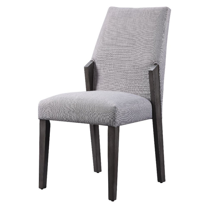 Belay - Side Chair Set of 2) - Gray Fabric & Gray Oak