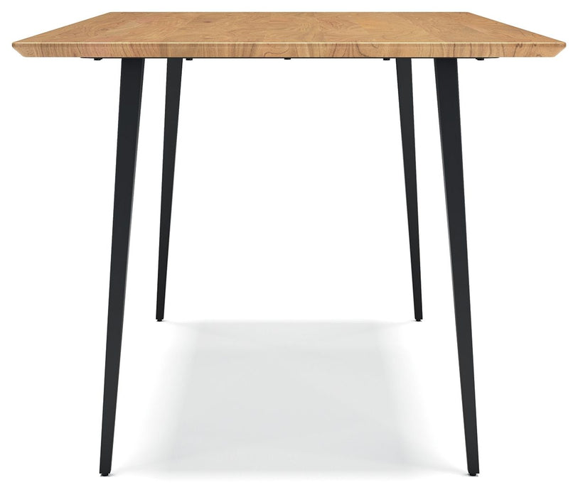 Gretlynn - Rectangular Dining Room Table - Black / Natural