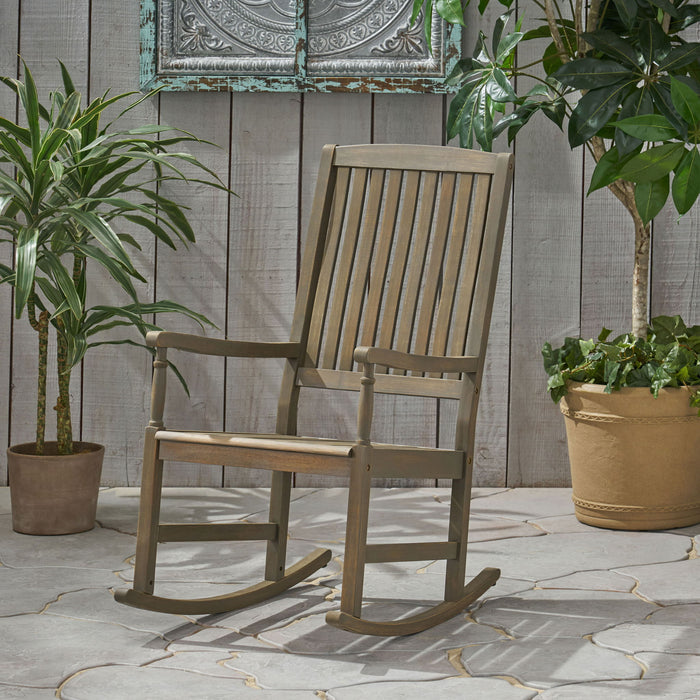 Outdoor Rocking Chair - Gray