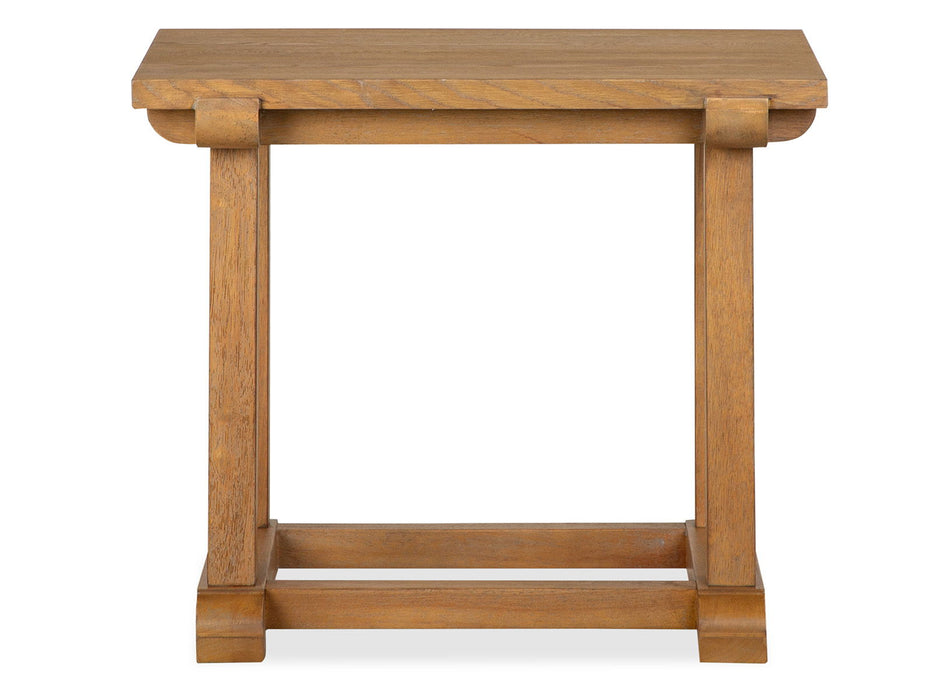 Lindon - Rectangular End Table - Belgian Wheat
