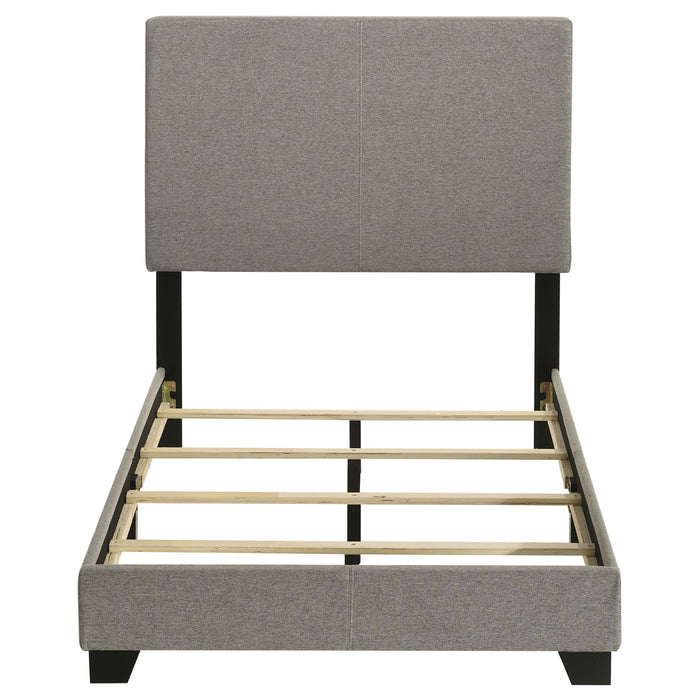 Dorian Fabric Upholstered Twin Panel Bed Taupe
