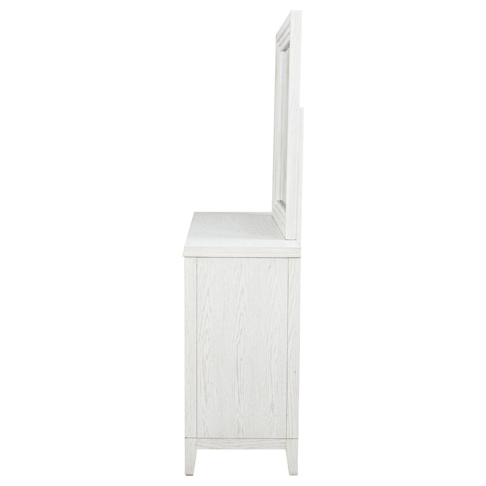 6 Drawer Dresser & Mirror - White