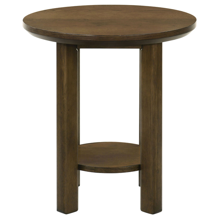 Crispin - Round Table With Lower Shelf
