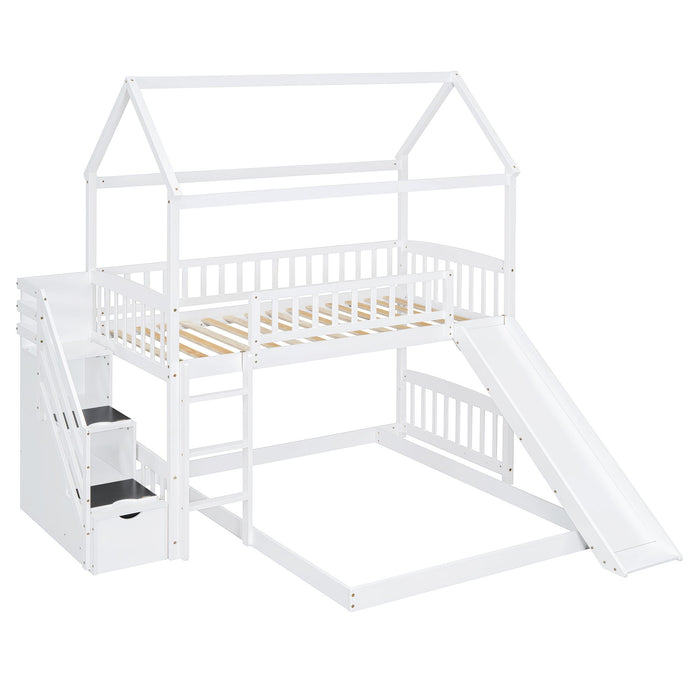 House Bunk Bed With Slide