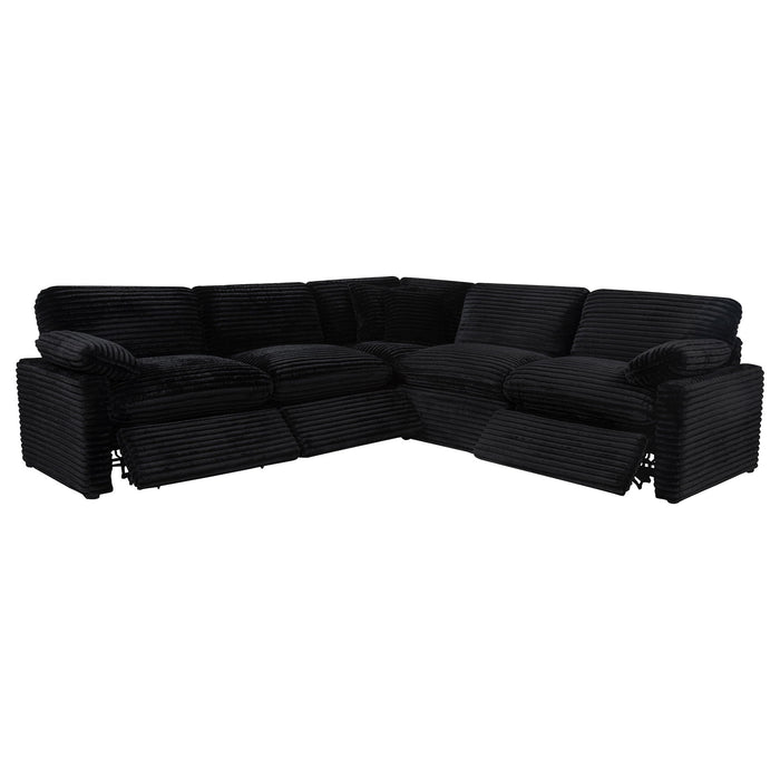 Collins 5-piece Modular Power Reclining Sectional Black
