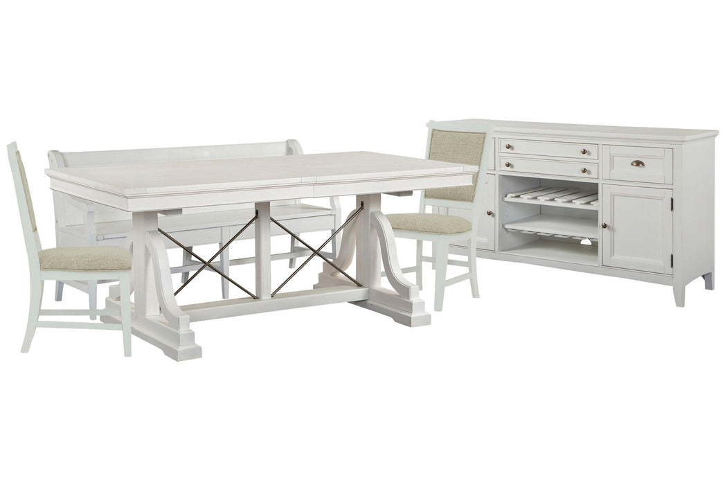 Heron Cove - Extendable Trestle Dining Table Set