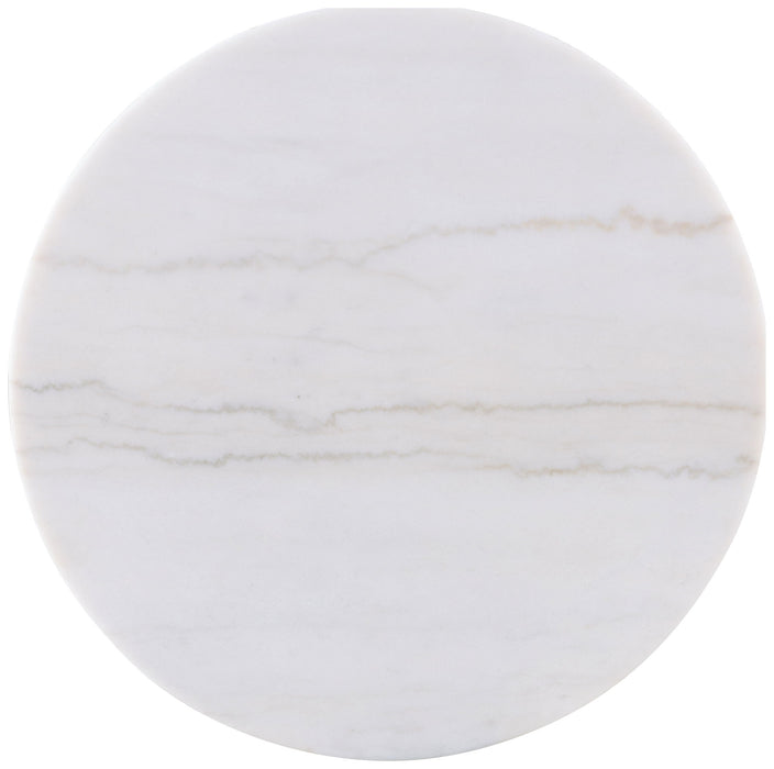 Jason 3-piece Round White Marble Coffee Table Set Greige