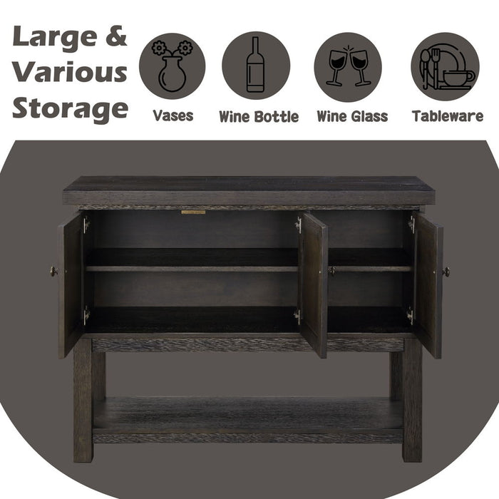 Haddie - Server - Distressed Walnut