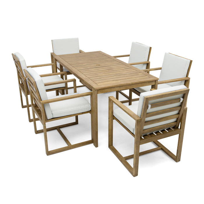 Patio Dining Set Outdoor Dining Table And Chair Set With And Removable Cushions For Patio